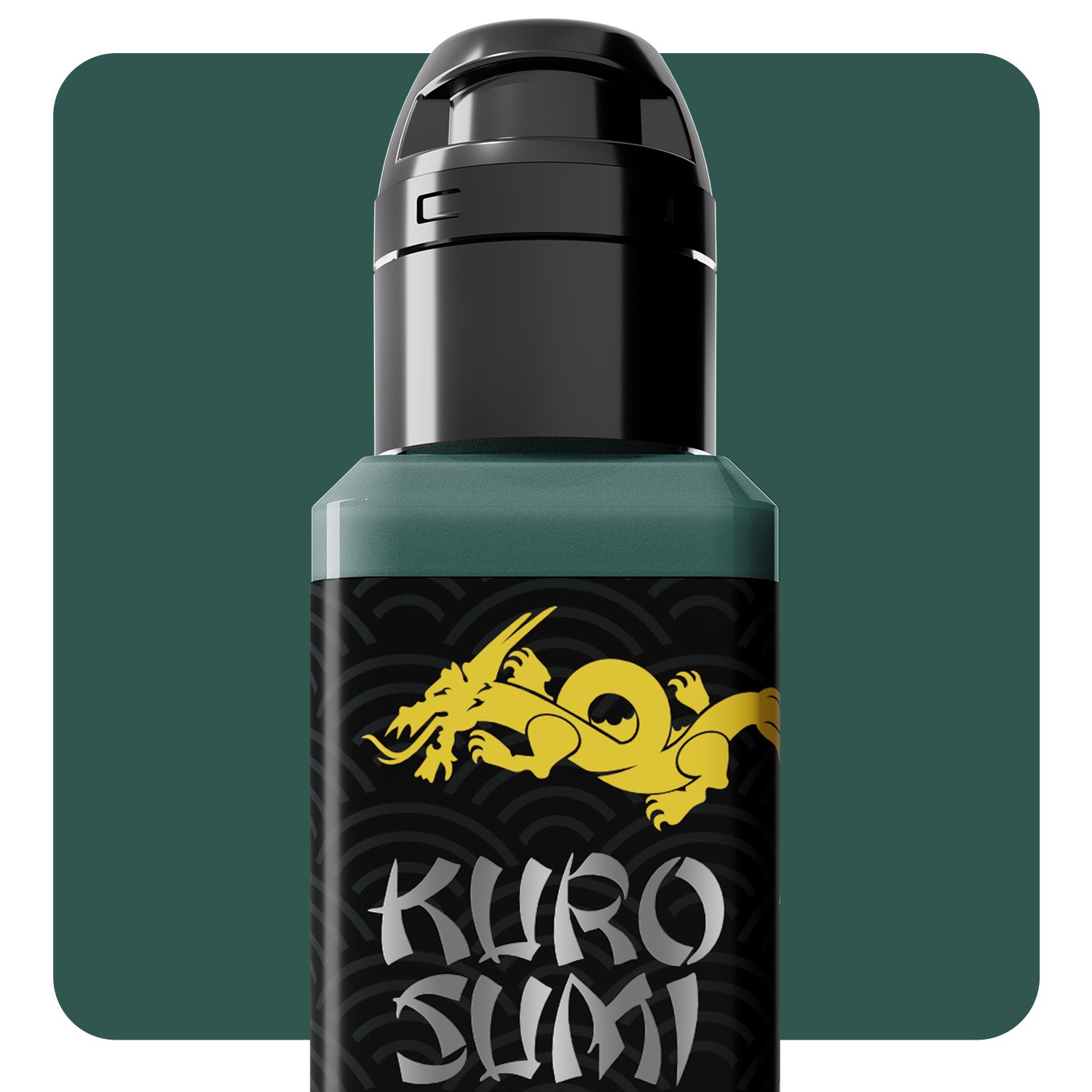 Premium Kuro Sumi Tattoo Ink - Emerald Green (1.5oz) - Professional Tattoo Artist Supplies for Vibrant Body Art - Perfect for Sleeves, Cover-ups & Detailed Tattoo Designs