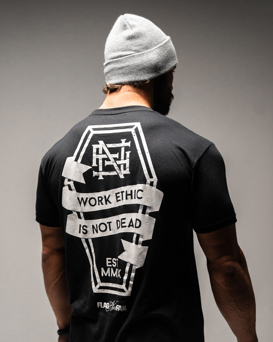 Work Ethic Tee - Black & White Cotton T-Shirt for Men & Women | Casual Workwear & Everyday Comfort