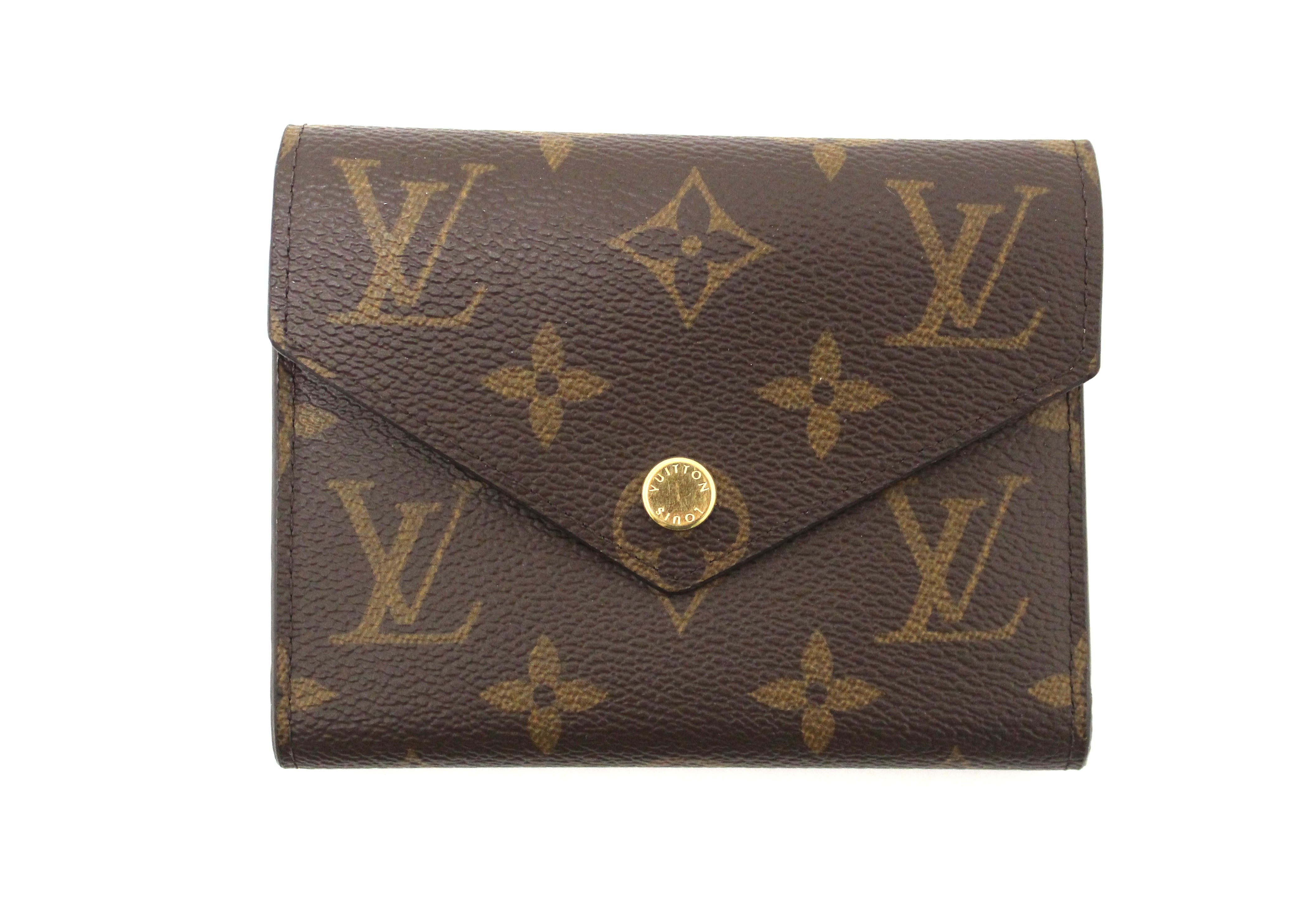 Authentic Louis Vuitton Monogram Victorine Wallet - Luxury Compact Zip Around Wallet for Women - Perfect for Everyday Use, Travel & Special Occasions