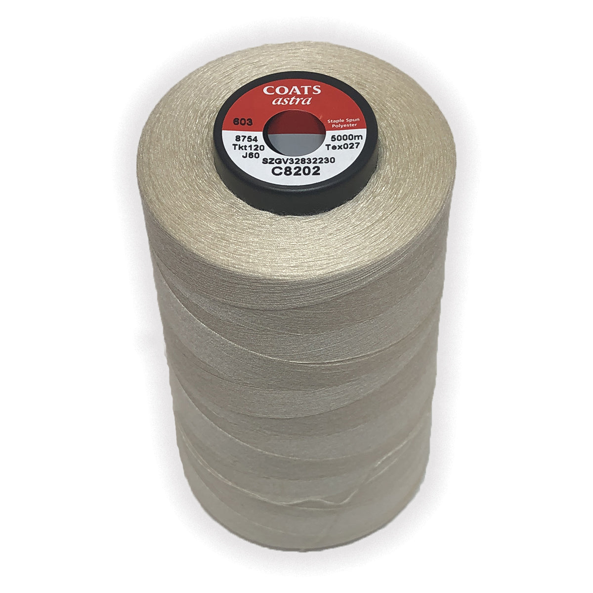 Astra General Use 120 Thread 5000m Cones - High-Quality Sewing Thread for Quilting, Embroidery & Crafting Projects