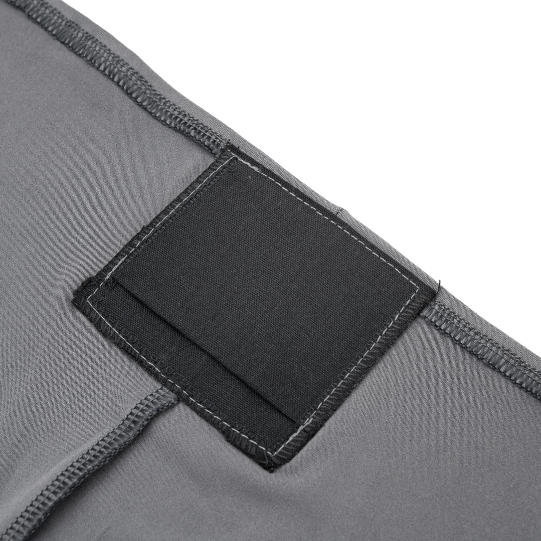 Restaurantware Table Tek 14 x 14 Inch Spandex Chair Covers - 10 Pack Universal Stretch Washable Wrinkle-Free Gray Polyester Banquet Seat Covers for Weddings, Parties & Events - Perfect for Home, Restaurant & Event Decor