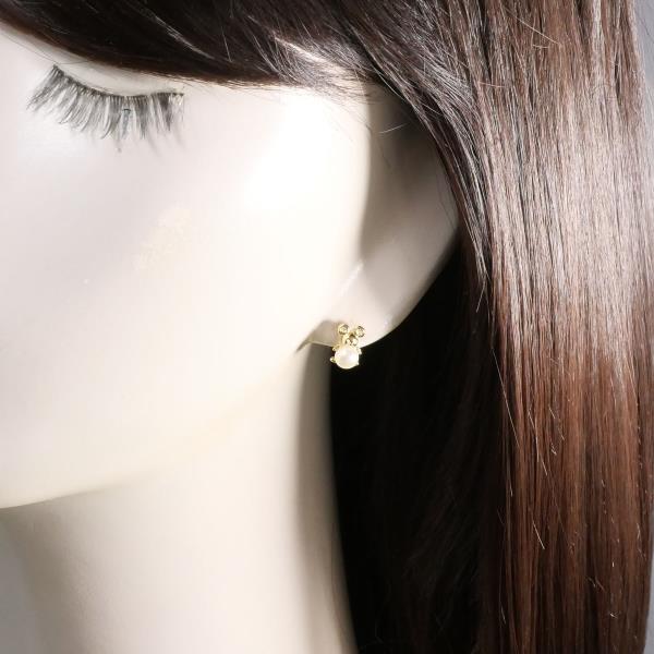 18K Yellow Gold Pearl Single Earring - Dainty Elegant Stud Earrings for Women - Perfect for Weddings, Parties & Everyday Wear