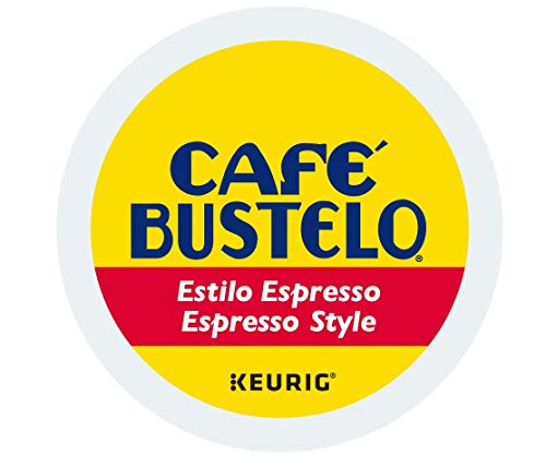 Cafe Bustelo Espresso Style Coffee Pods - 144 Count K-Cups Compatible with Keurig Brewers | Rich & Bold Flavor for Morning Energy or Afternoon Pick-Me-Up