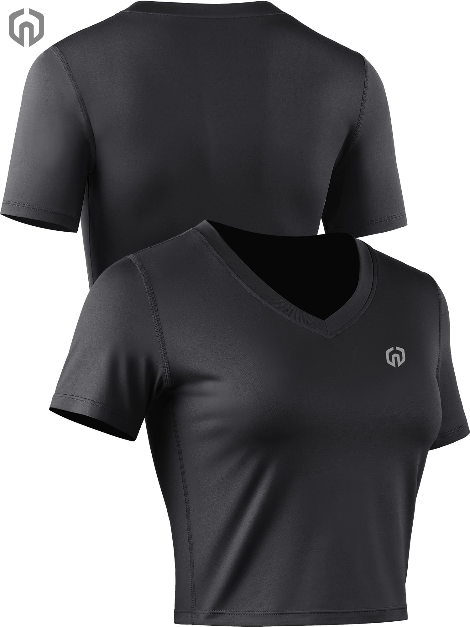 Women's 3 Pack Running Shirts - Breathable Workout Athletic Crop Tops for Yoga, Gym & Outdoor Sports | Moisture-Wicking Activewear