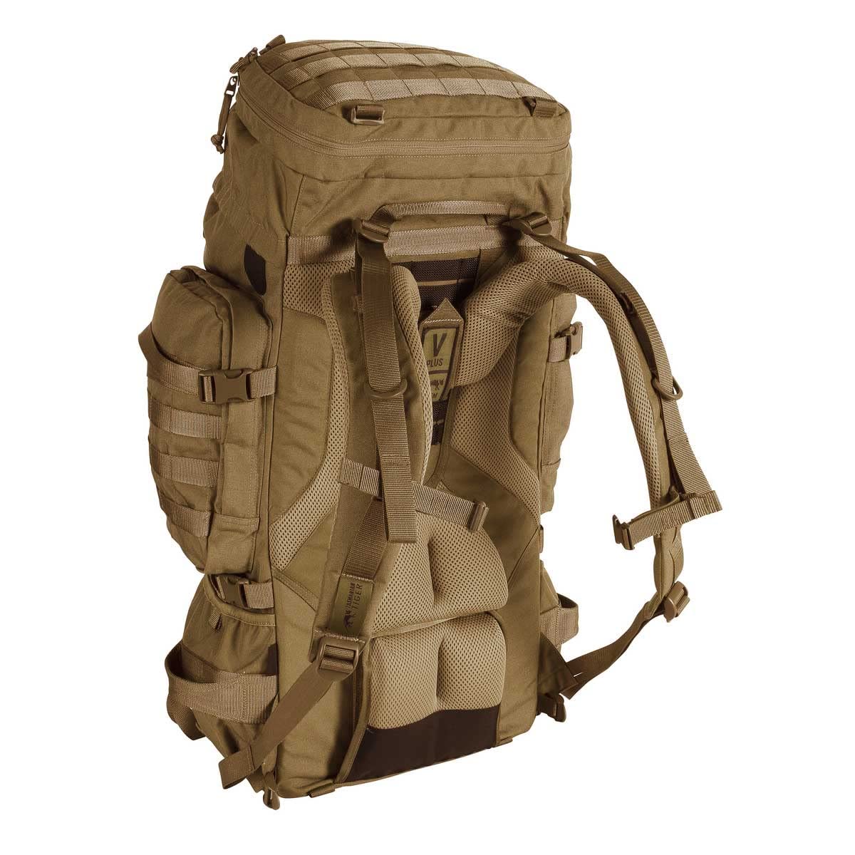 Tasmanian Tiger Raid Tactical Backpack MKIII - 52L Military MOLLE Backpack with Detachable Hip Strap, Coyote Brown | Tactical Gear for Outdoor Adventures, Hiking, Camping & Airsoft