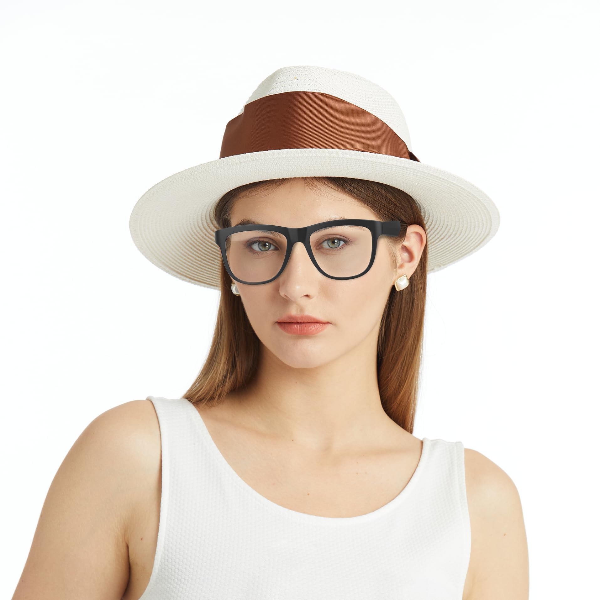 GS01 Smart Bluetooth Sunglasses with Built-in Speaker - UV400 Polarized Lens, Open Ear Music, Touch Control - Perfect for Running, Cycling & Outdoor Activities
