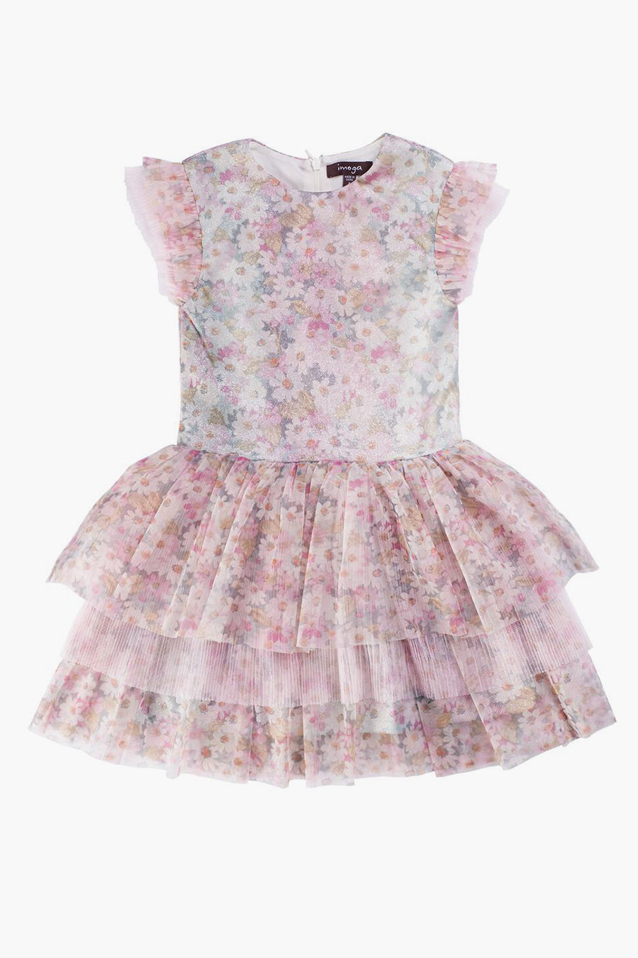 Imoga Monroe Daisy Girls Dress - Floral Summer Dress for Toddler & Kids - Perfect for Parties, Photos & Outdoor Play