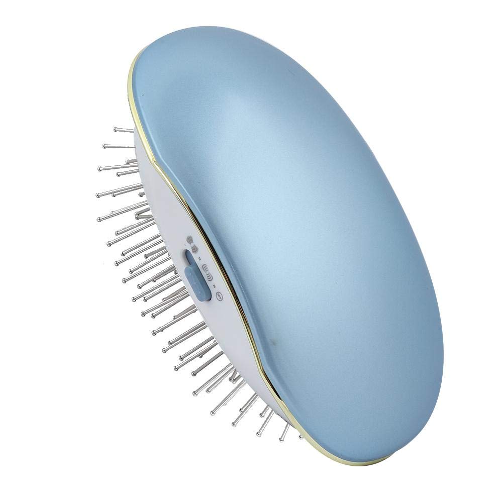 Negative Ion Hair Brush - Portable Electric Hair Comb for Women & Men, Detangling & Static Control (Blue) - Perfect for Travel, Home & Salon Use