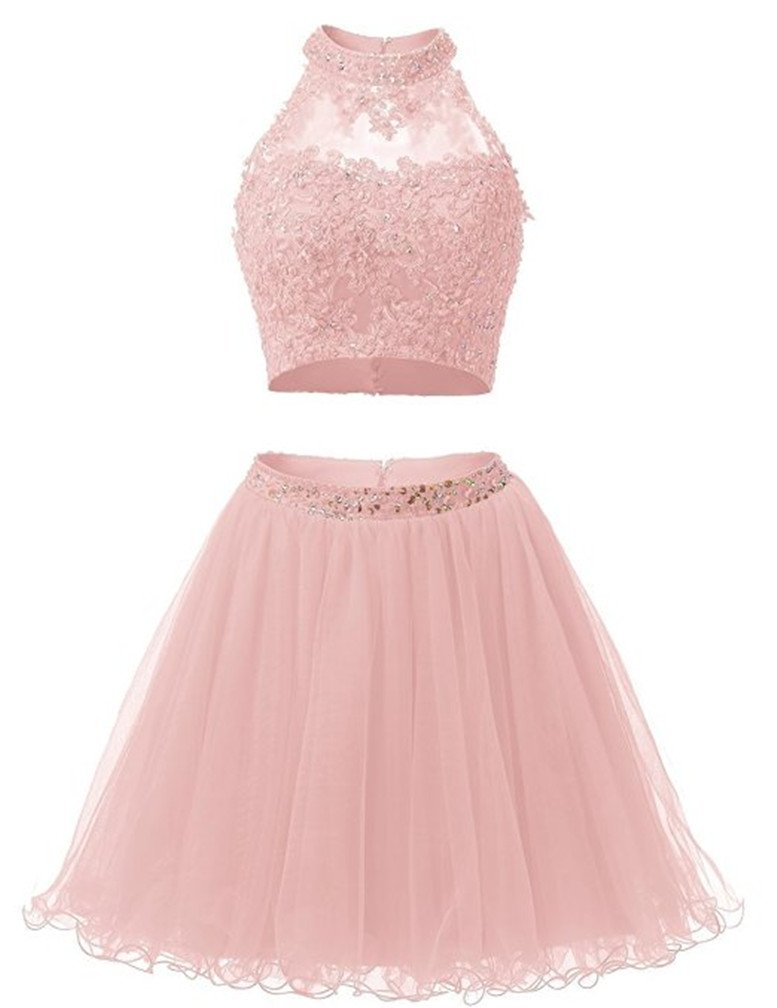 EverLove Beaded Applique Short Prom Gowns & Two-Piece Homecoming Dresses EL0044 - Perfect for Prom Night, Homecoming Dance & Special Occasions