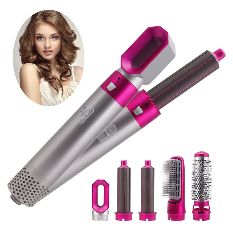 Mabron 5-in-1 Hair Dryer Brush with Negative Ion Technology - 1000W Styler, Volumizer, Straightener & Curler for Salon-Quality Blowouts at Home | Perfect for Daily Styling, Travel & Professional Salon Use