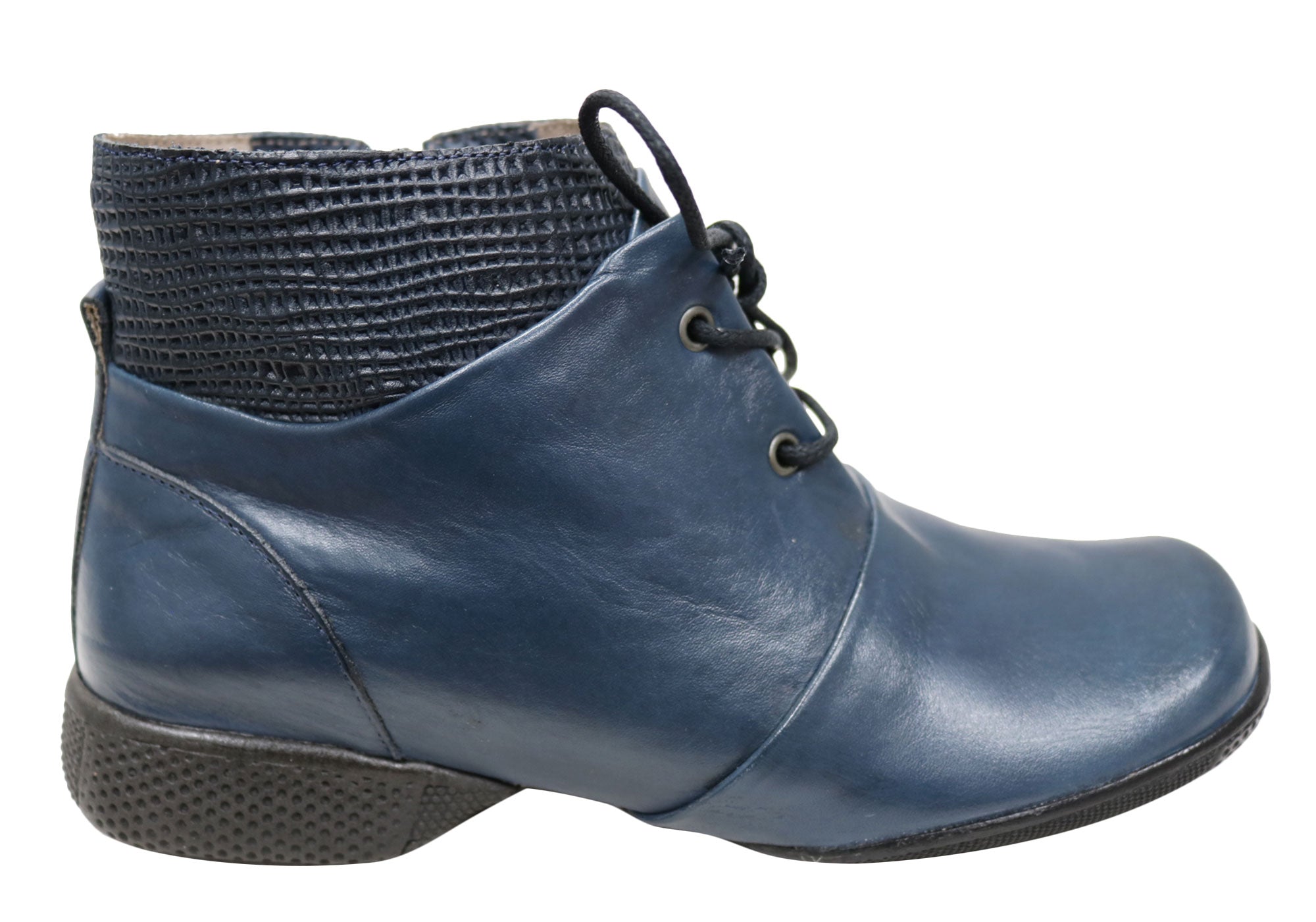 J Gean Angie Women's Comfortable Leather Ankle Boots - Made in Brazil - Perfect for Work, Casual Wear & Fall Fashion