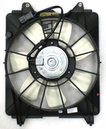 GO-PARTS Condenser Fan Motor Assembly for 2006-2011 Honda Civic Hybrid - Replacement A/C Condenser Fan with Blade & Shroud (Part# 38616RFE003-PFM) - Perfect for AC System Repair & Cooling Performance Enhancement
