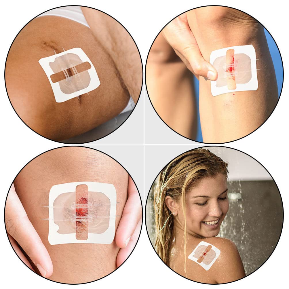 EXCEART Sterile Wound Closure Strips - 30 Pack Adhesive Stitches for Emergency First Aid, Surgical Incisions & Lacerations (White) - Waterproof Bandages for Camping, Hiking, Travel & Outdoor Survival Kits