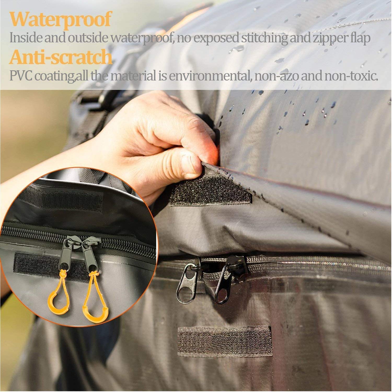 Heavy Duty Waterproof Truck Bed Cargo Bag - 26 Cubic Feet Weatherproof Luggage Storage with Net & 4 Metal Carabiners - Universal Fit for All Truck Sizes - Perfect for Camping, Road Trips & Outdoor Adventures