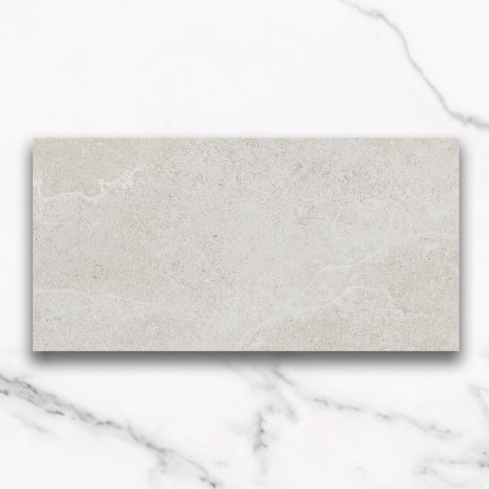 Magione White 300x600mm Matt Marble Look Porcelain Tile - Premium Wall & Floor Tile for Bathroom, Kitchen & Living Room Renovation