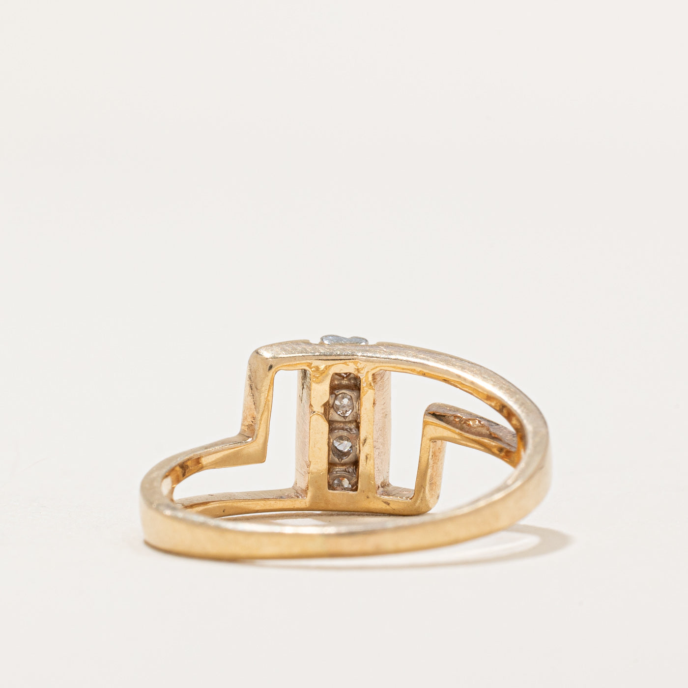 0.06ctw Diamond Solitaire Ring - Size 7 | Elegant Column Design for Women | Perfect for Engagement, Anniversary & Special Occasions