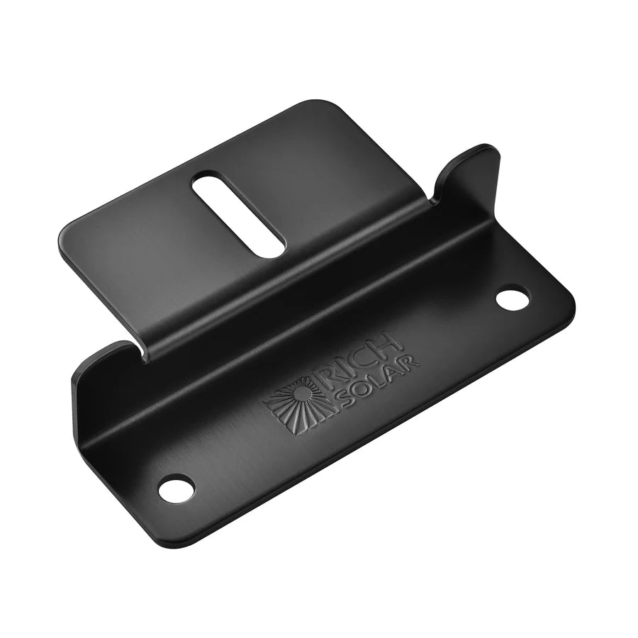 Rich Solar Mounting Z Brackets with Screws - Set of 4 for Solar Panel Installation | Durable & Weatherproof Solar Panel Mounting Hardware for RV, Boat & Off-Grid Systems