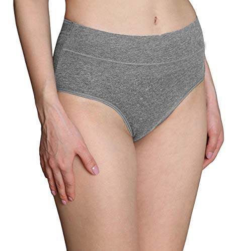Women's Cotton Mid Waist Underwear - No Muffin Top Full Coverage Briefs Panties for Women (Multipack) | Comfortable Everyday Wear for Work, Gym & Sleep
