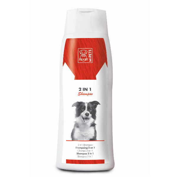M PETS 2 in 1 Dog Shampoo & Conditioner - Gentle Cleansing & Moisturizing for All Coat Types | Perfect for Bath Time & Grooming at Home