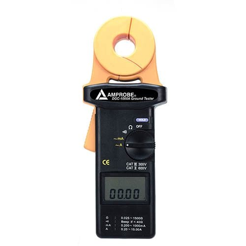 Amprobe DGC 1000A Digital Ground Resistance Tester (0.025-1500 Ohms) - High Accuracy Electrical Testing Tool for Industrial & Home Use