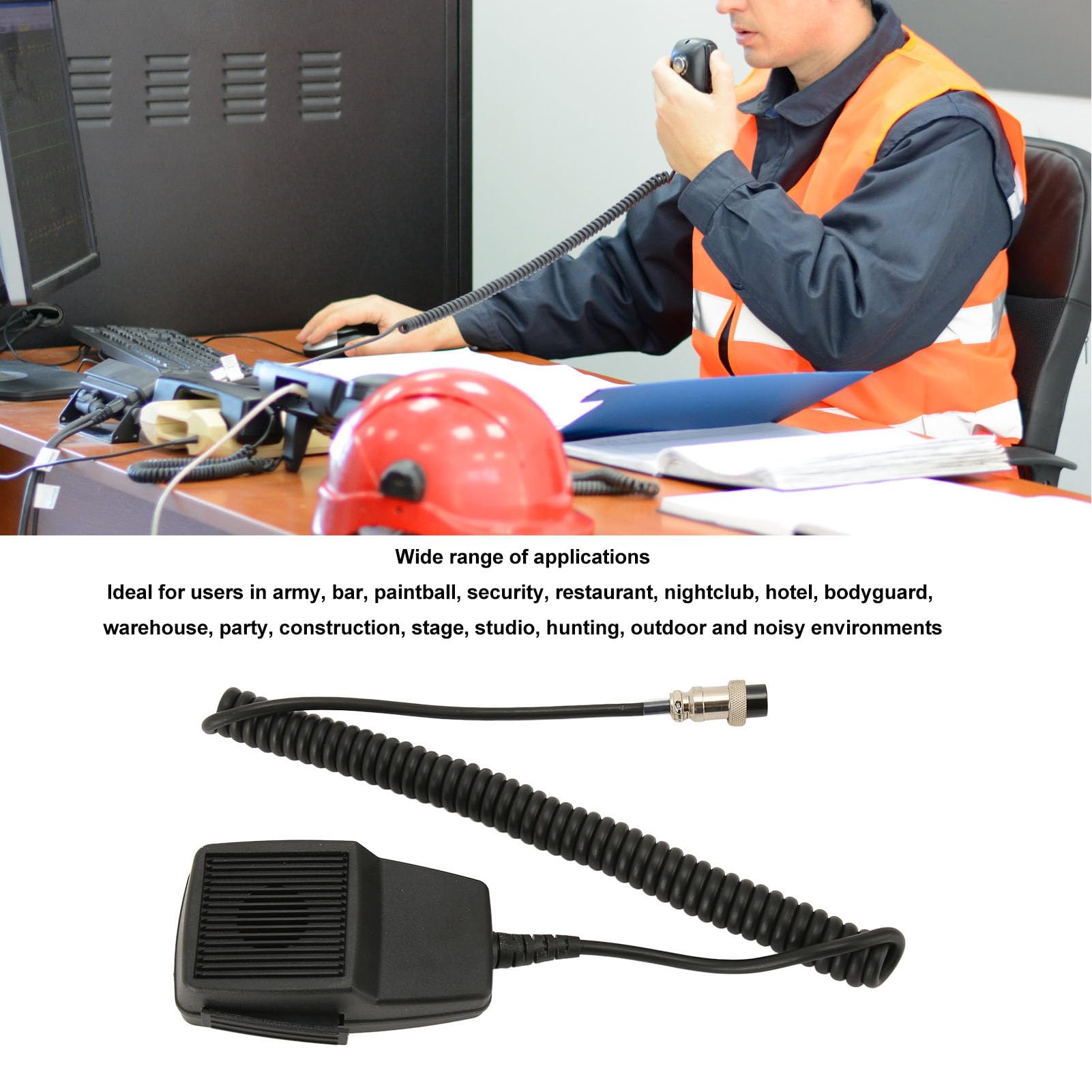 Professional 4 Pin CB Radio Microphone Replacement - Talkie Handheld Mic for Cobra, Superstar, Uniden & Audioline Radios | Durable CB Radio Accessory for Truckers, Off-Roading & Emergency Communication