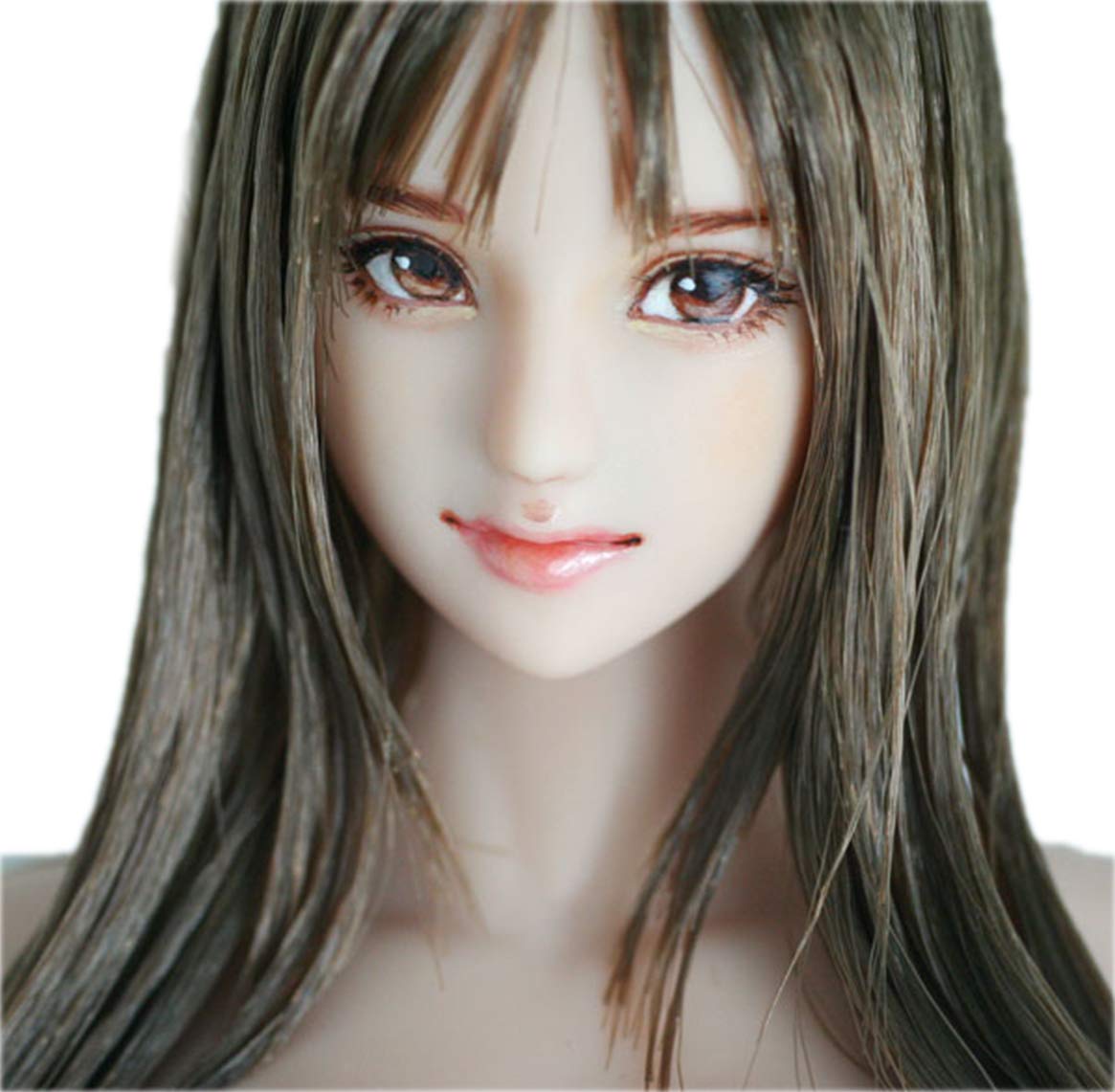 HiPlay 1/6 Scale Anime Female Head Sculpt - Handmade Custom Makeup for 12
