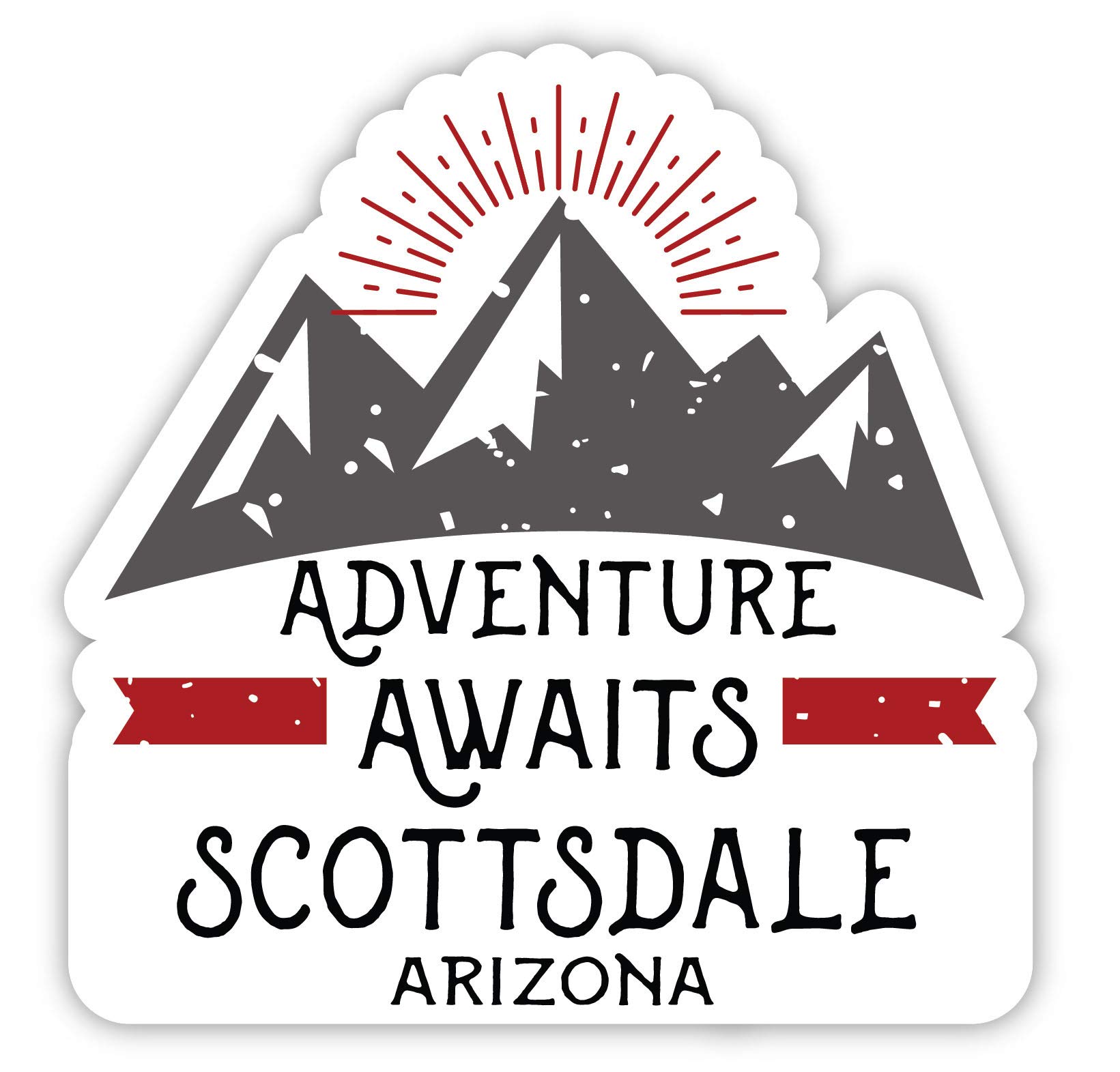 Scottsdale Arizona Souvenir 4-Inch Fridge Magnet - Adventure Awaits Design - Perfect for Travel Memories & Home Decor