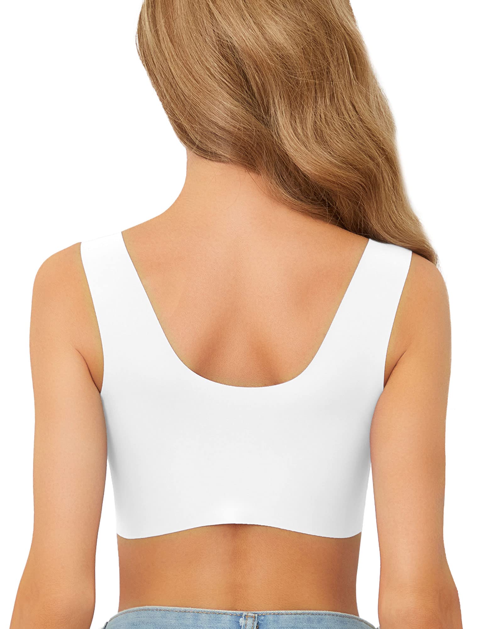 Front Closure Lace Bras for Women - Posture Support Wireless Seamless Comfort Bra - Perfect for Yoga, Workout & Everyday Wear
