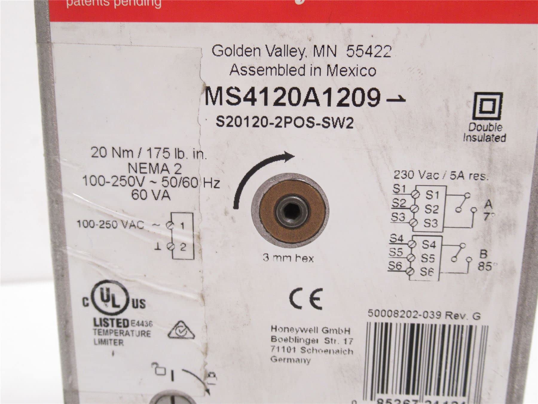 Electric Actuator -40°F to 140°F, 100-240V AC, Heavy Duty Linear Actuator for HVAC, Industrial Automation & Home Appliances