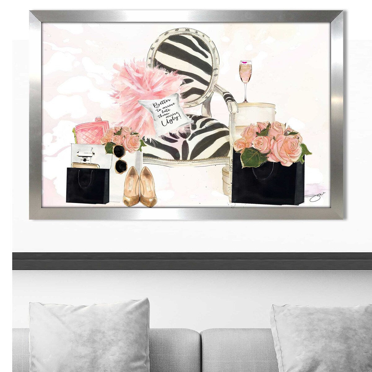 Jodi Print Acrylic Wall Art - Modern Abstract Painting for Living Room, Bedroom & Office Decor