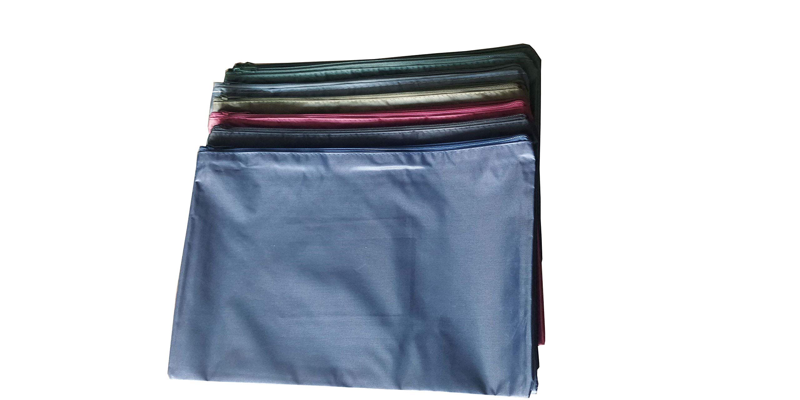 12Pcs A4 Zipper File Bags - Waterproof Document Organizer for Office, School & Travel - Premium Quality Business File Storage Bags with Secure Zipper Closure - Perfect for Organizing Papers, Receipts & Important Documents