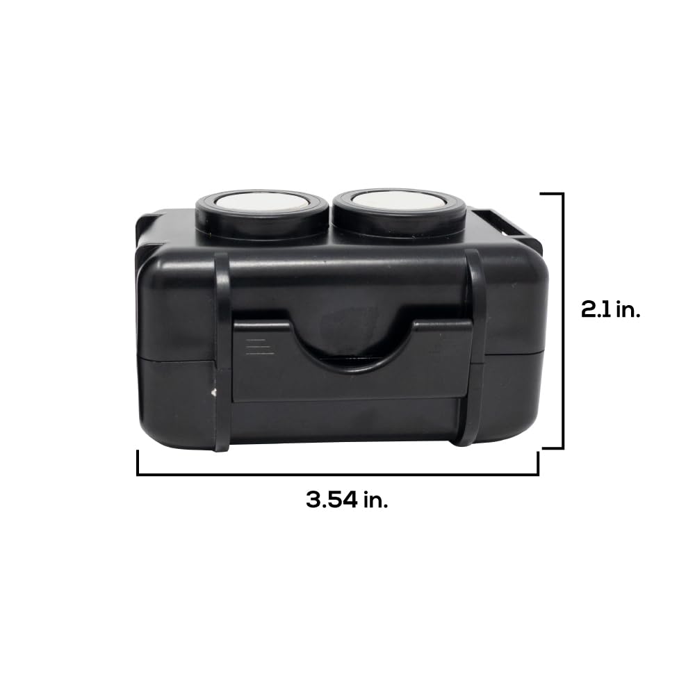 OPTIMUS Waterproof Twin Magnetic GPS Tracker Case 2.0 - Durable Protection for Vehicle & Asset Tracking (GPS Device Not Included) | Perfect for Cars, Motorcycles, Boats & Outdoor Adventures