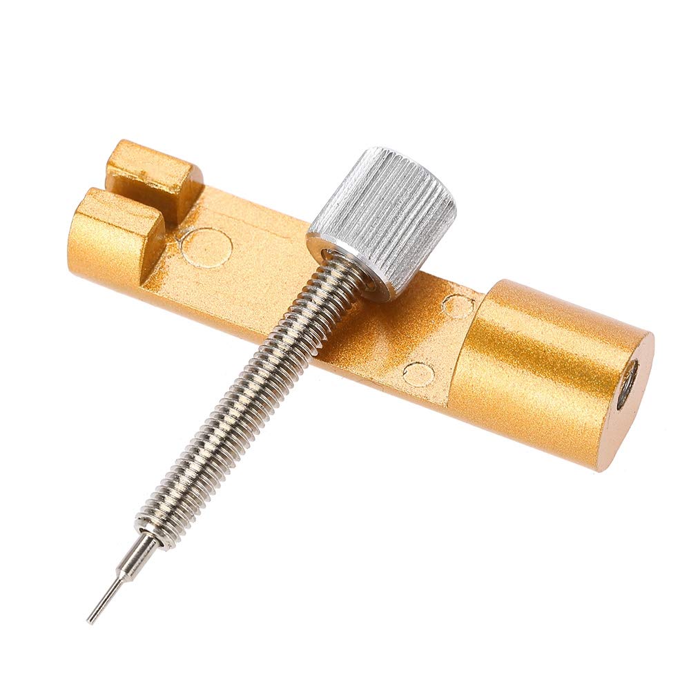 Stainless Steel Watch Band Link Pin Remover Tool - Professional Metal Bracelet Strap Adjuster & Repair Kit with 3 Extra Pins | Perfect for Watchmakers & DIY Watch Band Sizing at Home