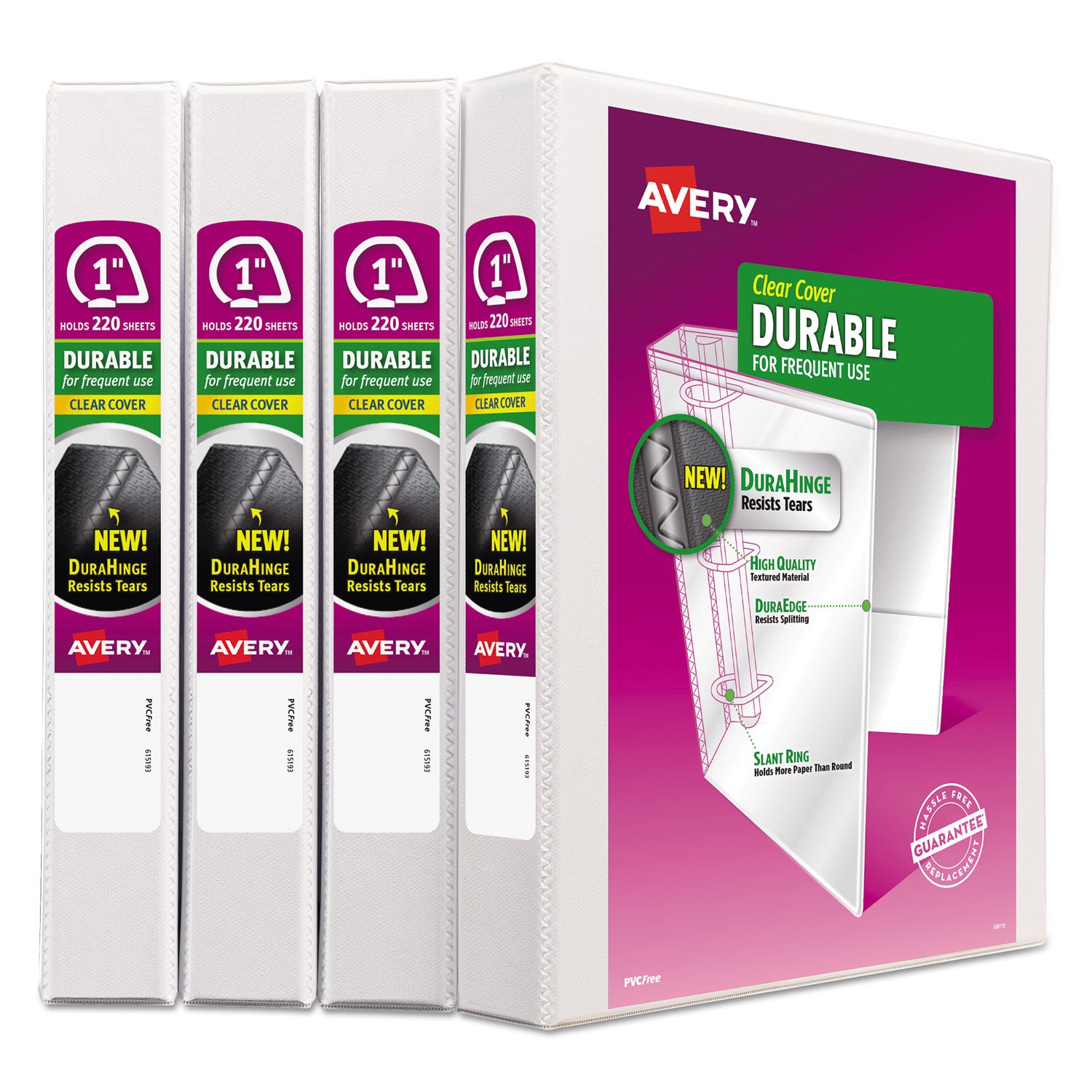 Avery® Durable 3-Ring Binder with Durahinge Technology, 1