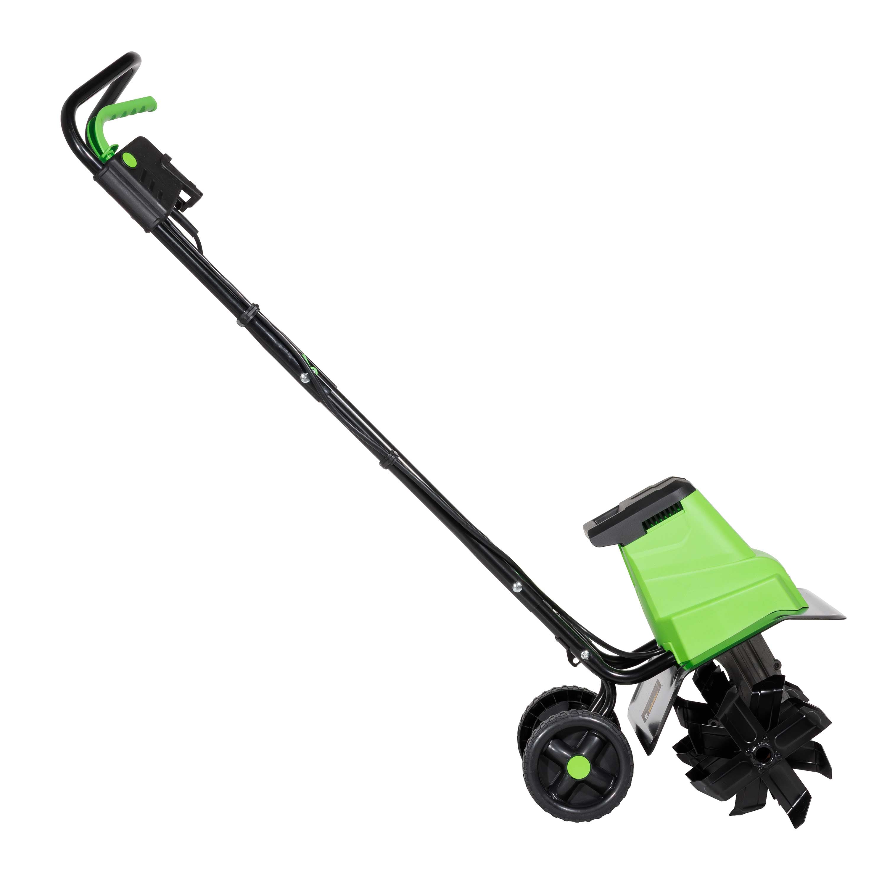 1500W Electric Tiller Cultivator - 40cm Working Width, 6 Steel Blades, 10m Power Cord - Heavy Duty Garden Soil Cultivator for Planting, Weeding & Landscaping (Model DG217)