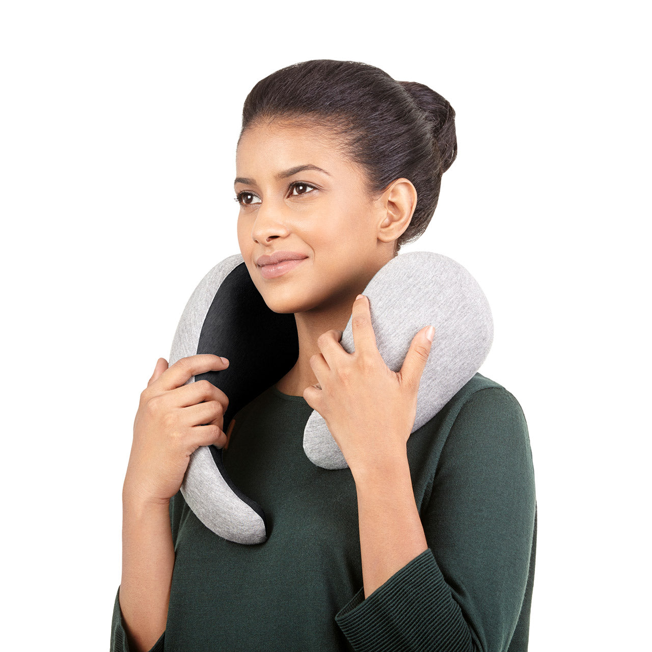 Ostrichpillow Go Neck Pillow - Travel & Nap Support for Office, Airplane & Car - Ergonomic Comfort for Neck Pain Relief & Better Sleep