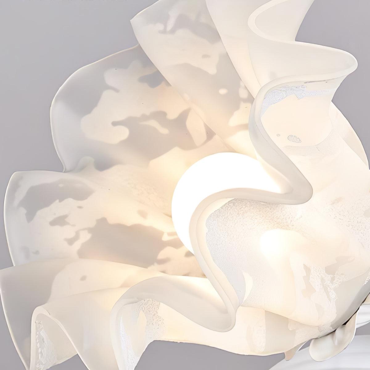 Lily of the Valley Table Lamp - Elegant Floral Bedside Lighting for Bedroom, Living Room & Office Decor - Perfect for Reading, Relaxing & Creating Cozy Ambience