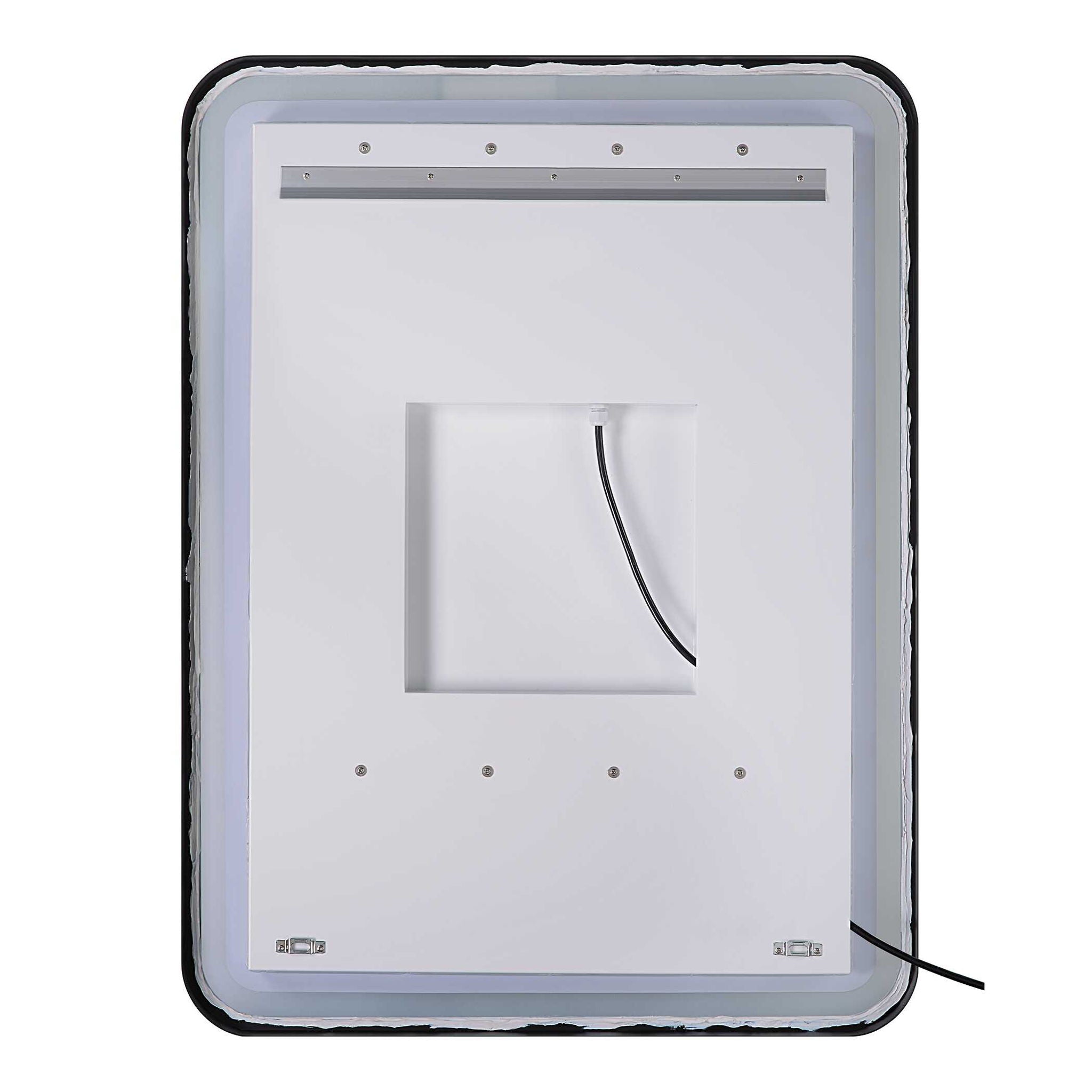 Crofton Lighted Nickel Vanity Mirror with LED Lights - Adjustable Brightness, 10X Magnification - Perfect for Makeup, Skincare & Grooming at Home or Salon