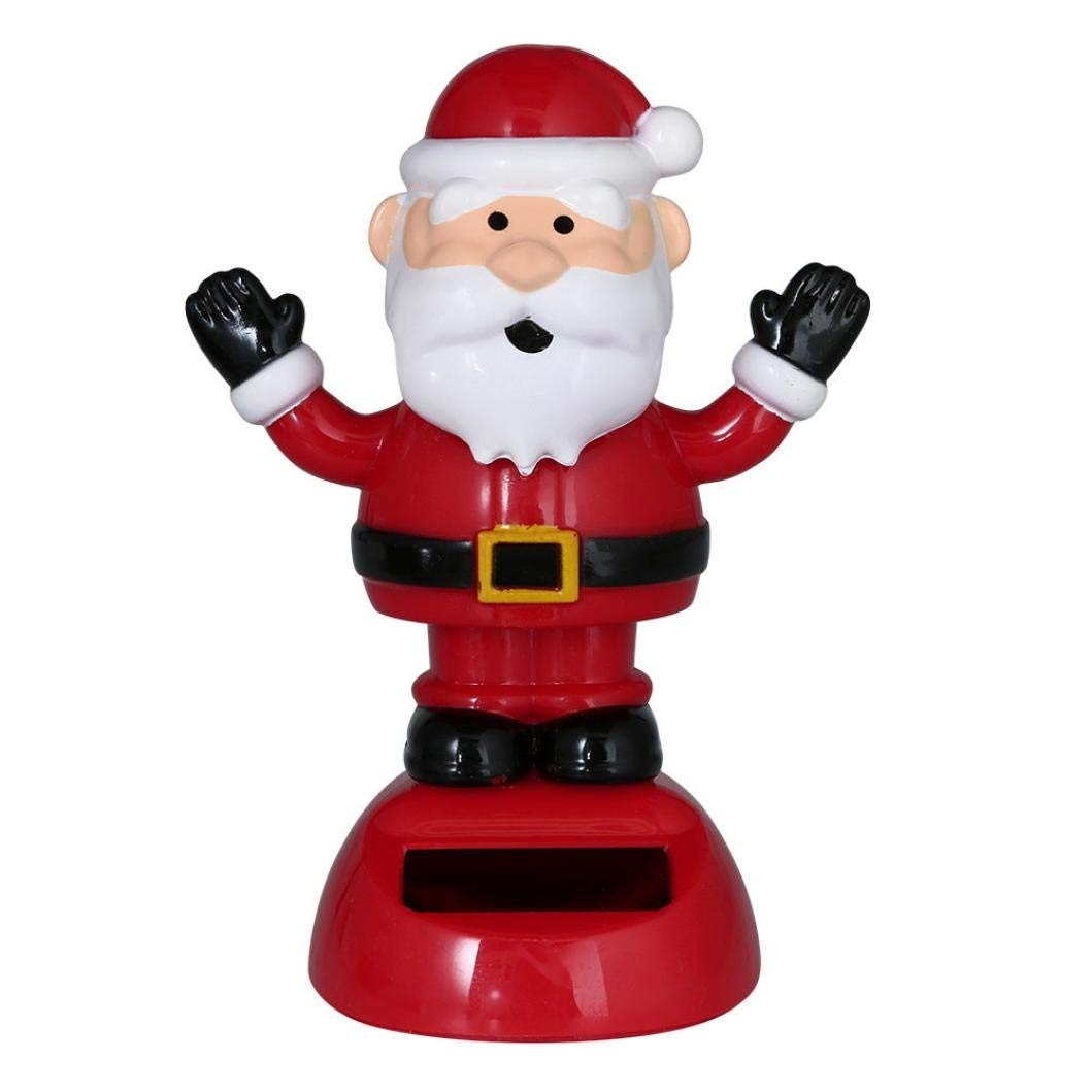 Solar Powered Dancing Christmas Bobble Head Toy - Animated Swinging Figure for Party Decorations, Home & Office Desk Decoration - Perfect for Holiday Gifts & Festive Celebrations (#4)