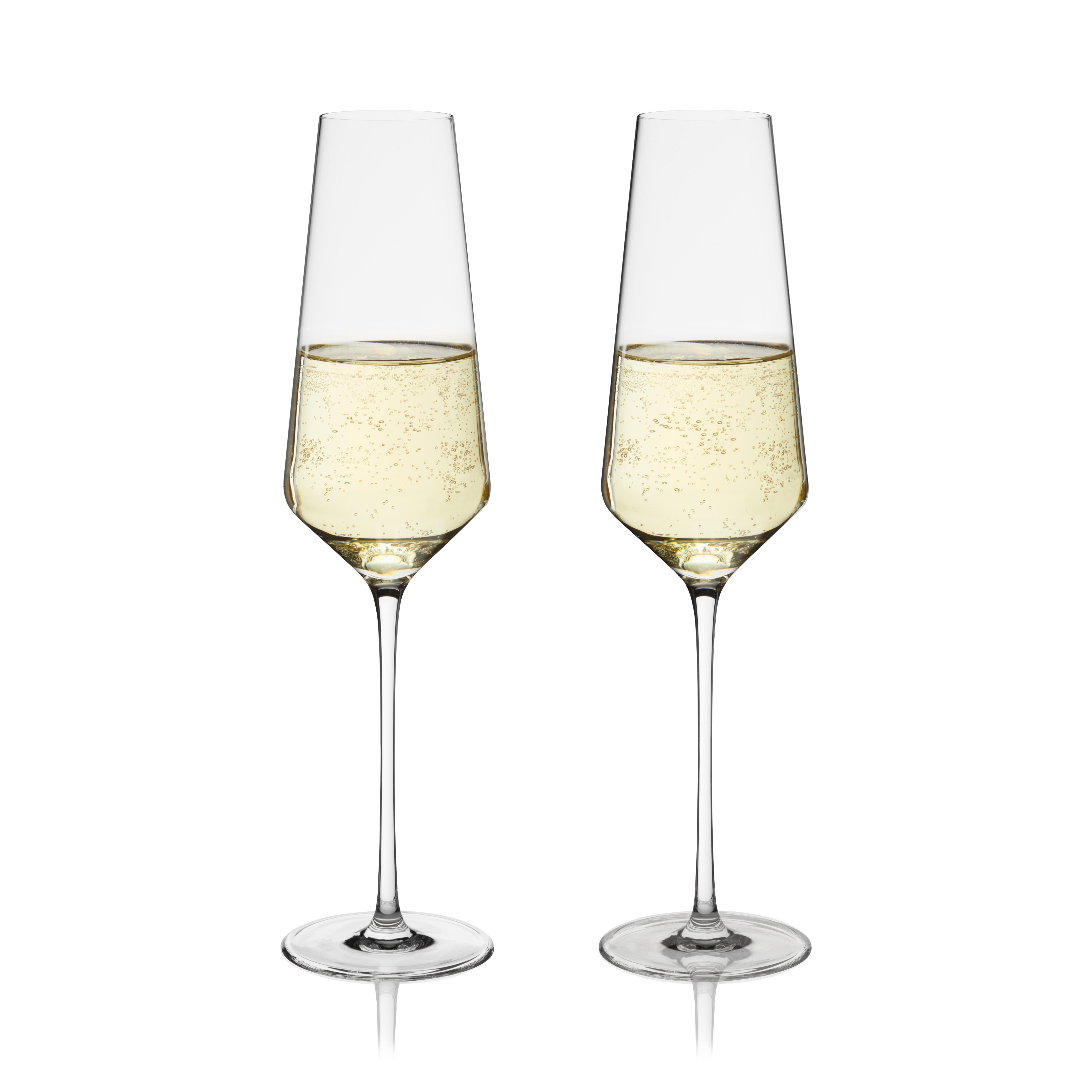Premium Liminal Champagne Flutes Set of 2 - Elegant Crystal Glassware for Weddings, Parties & Romantic Celebrations - Perfect for Toasting, Anniversaries & Special Occasions