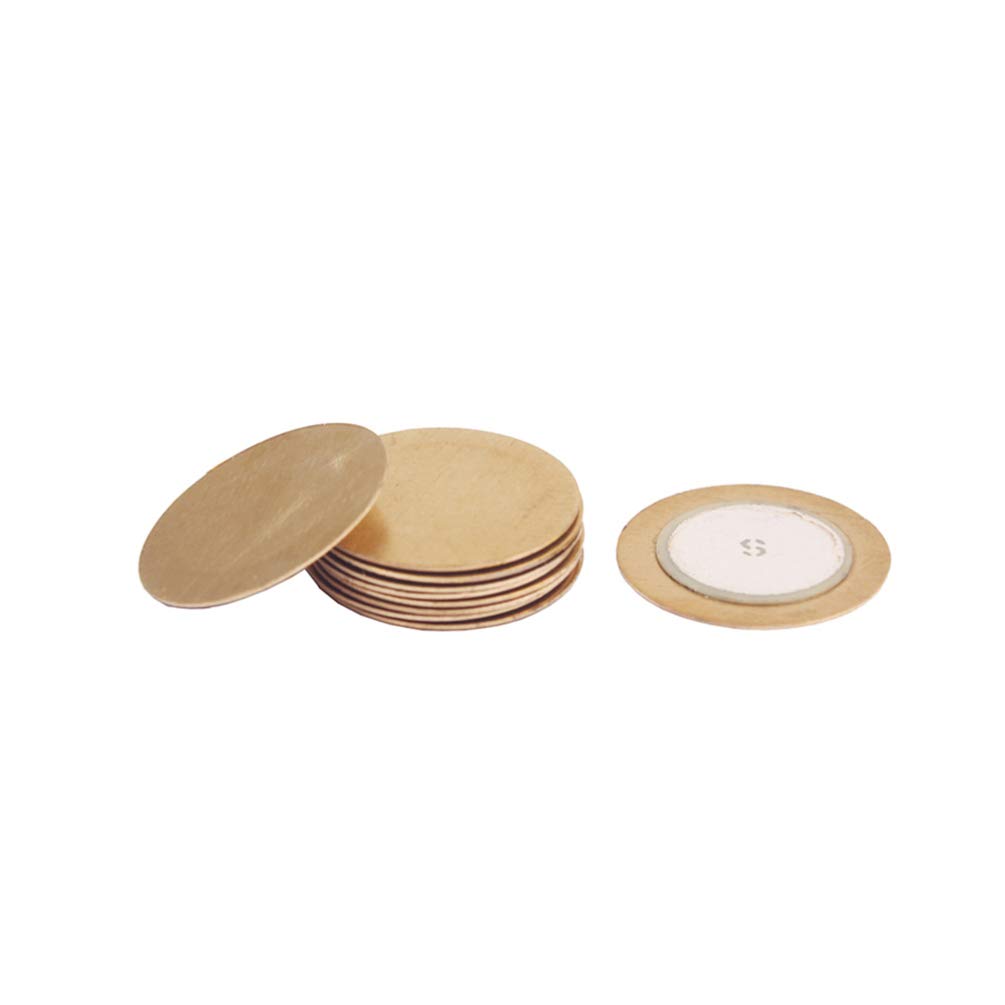 10pcs Piezo Disc Diaphragm for Guitar Pickup & Acoustic Amplification - High Sensitivity Piezo Transducer for DIY Instrument Repair & Sound Enhancement