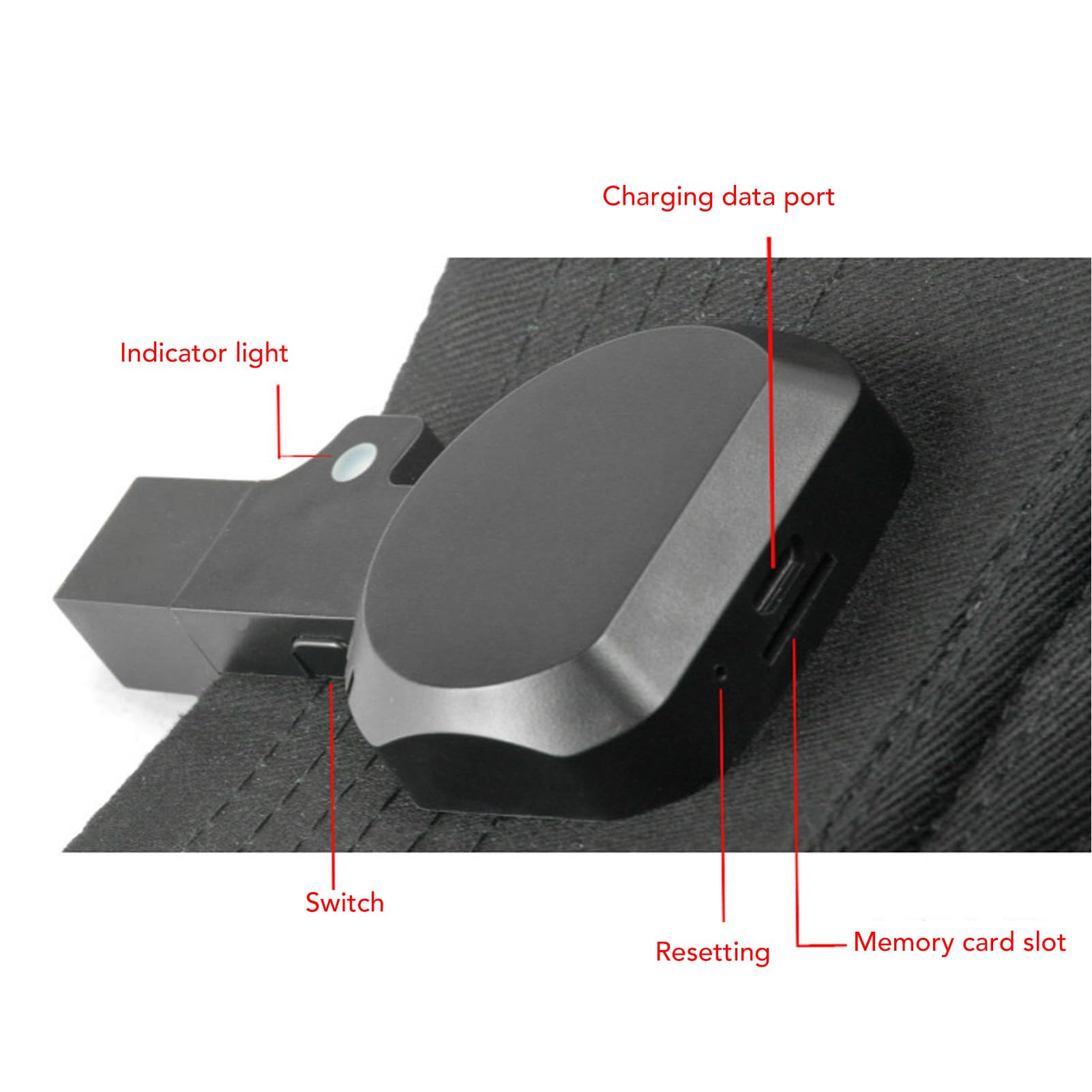 1080P USB Sports Action Camera Baseball Cap - 120° Lens Angle, 200 Min Battery Life for Cycling, Driving & Outdoor Activities | Wearable DV Camera for Riding, Recording Adventures & Action Shots