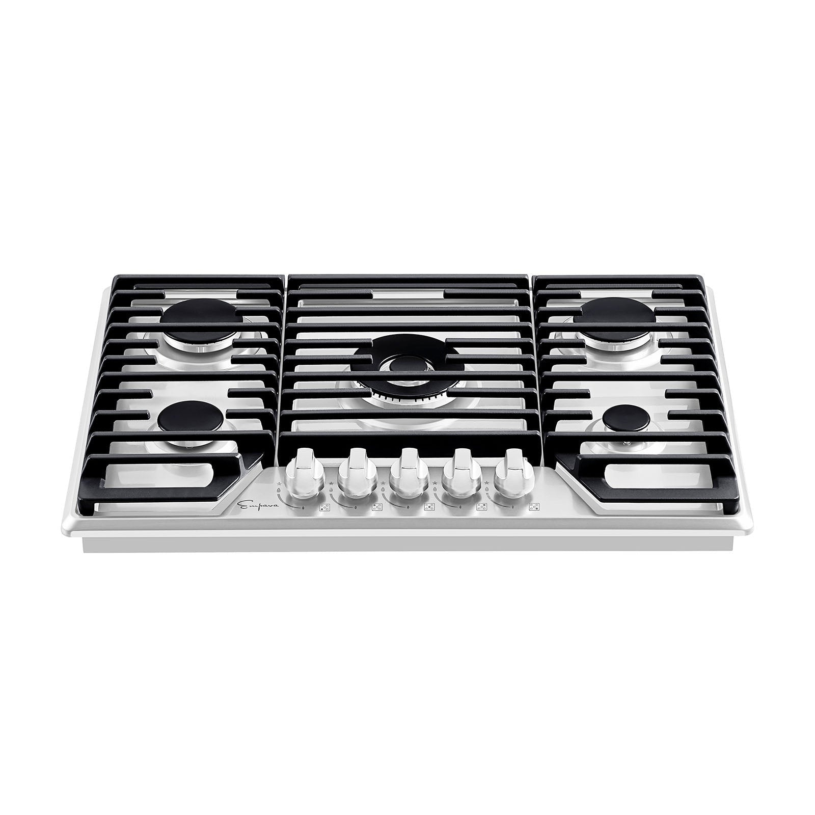 Empava 30 Inch 5 Burner Built-In Gas Cooktop - Stainless Steel Professional Range Top for Home Kitchen (Model 30GC37) | Perfect for Cooking, Baking & Entertaining