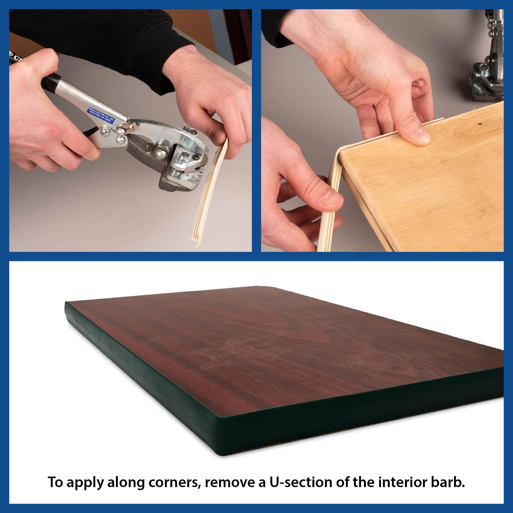 Outwater 1-1/8 Inch Milk Chocolate Brown Flexible Plastic T-Molding - Polyethylene Center Barb Tee Moulding 250 Foot Coil - Perfect for Flooring Transitions, DIY Home Improvement, and Commercial Interior Projects
