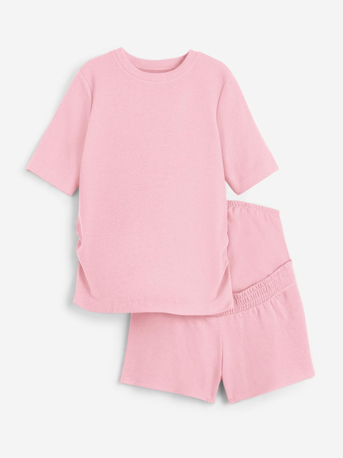 Onedreamer Women's Maternity Pajama Set - 2 Piece Pregnancy Lounge Outfit with Short Sleeve Shirt & Shorts | Comfortable Mama Clothes for Sleeping, Nursing & Relaxing at Home
