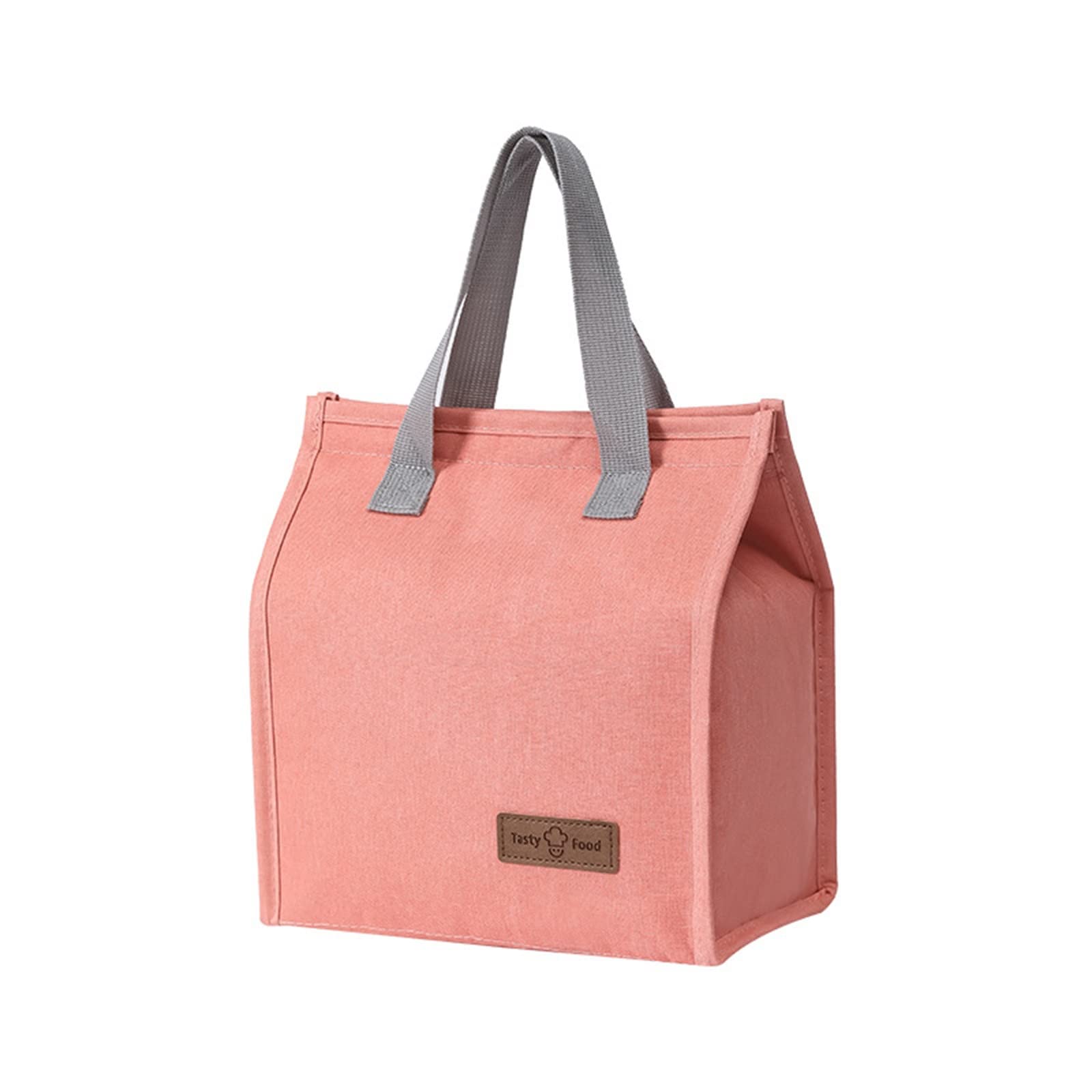 Premium Oxford Cloth Insulated Lunch Bag with HD Thermal Foam - Large Heat-Resistant Picnic Cooler, Bento Box Carrier & Ice Pack Holder (Pink) - Perfect for Office, School, Camping & Outdoor Adventures