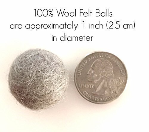 Handmade Wool Felt Ball Garland - Navy, Coral, Peach, Mustard, Cream & Gold Pom Pom Decor (2.5cm) | Natural Sheep Farm Felt & Wood Beads | Perfect for Nursery, Wedding, Christmas Tree & Boho Home Decor
