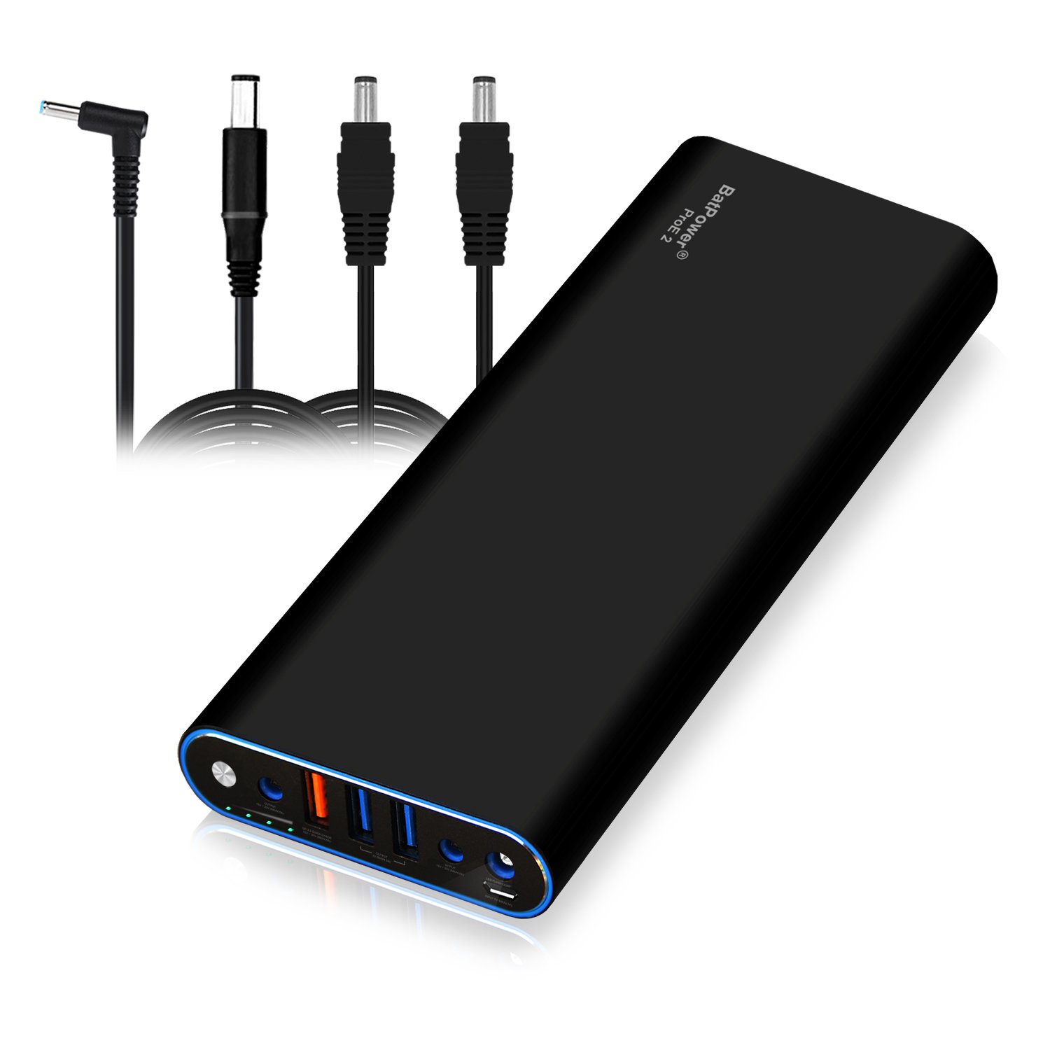 BatPower EX15H 210Wh Portable Laptop Charger - External Battery Power Bank for HP Pavilion, Envy, Spectre, EliteBook & Chromebook | Fast USB QC Charging for Tablets & Smartphones | Perfect for Travel, Work & Emergency Power Backup