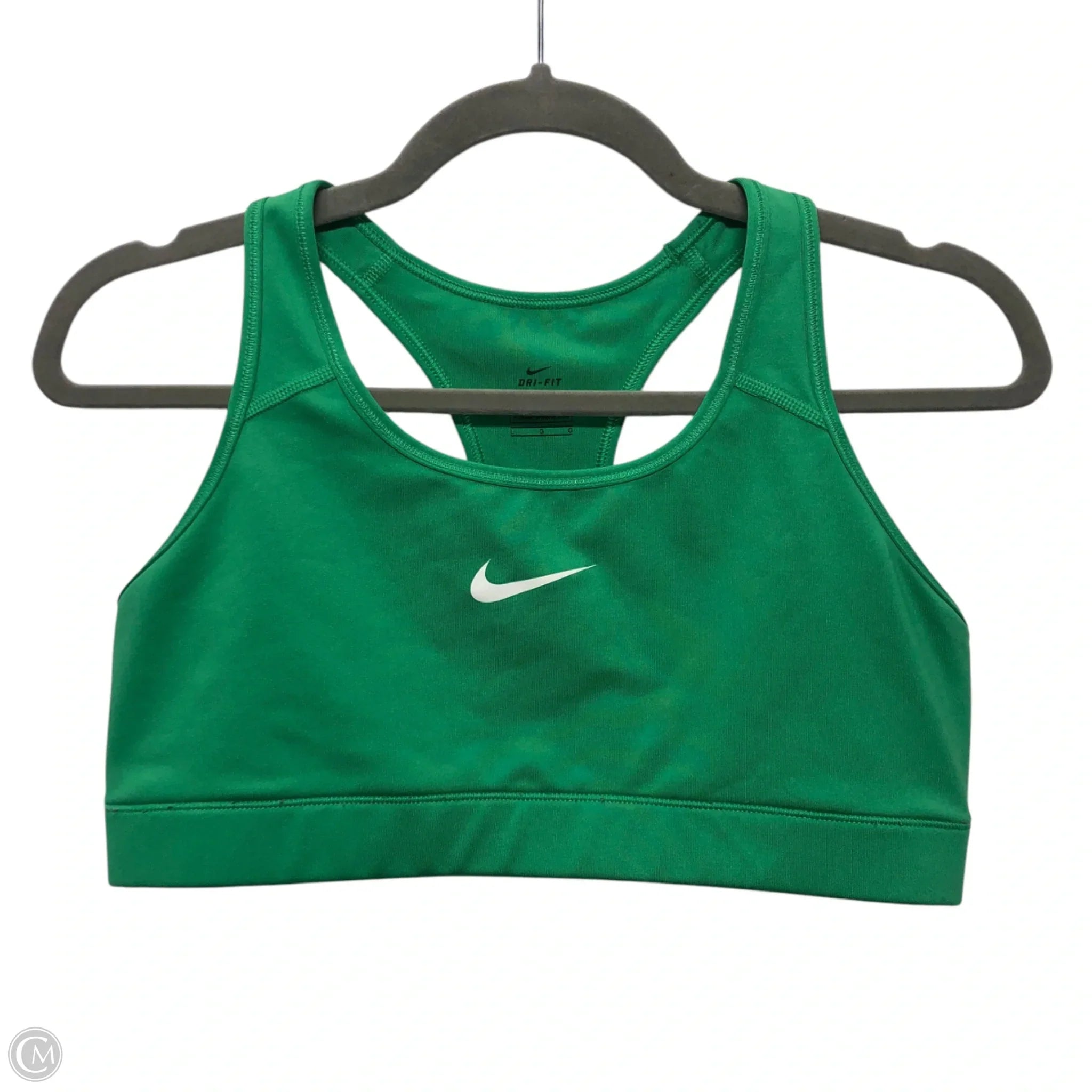 Nike Green Athletic Sports Bra - Large Size for Women - Perfect for Yoga, Running & Gym Workouts