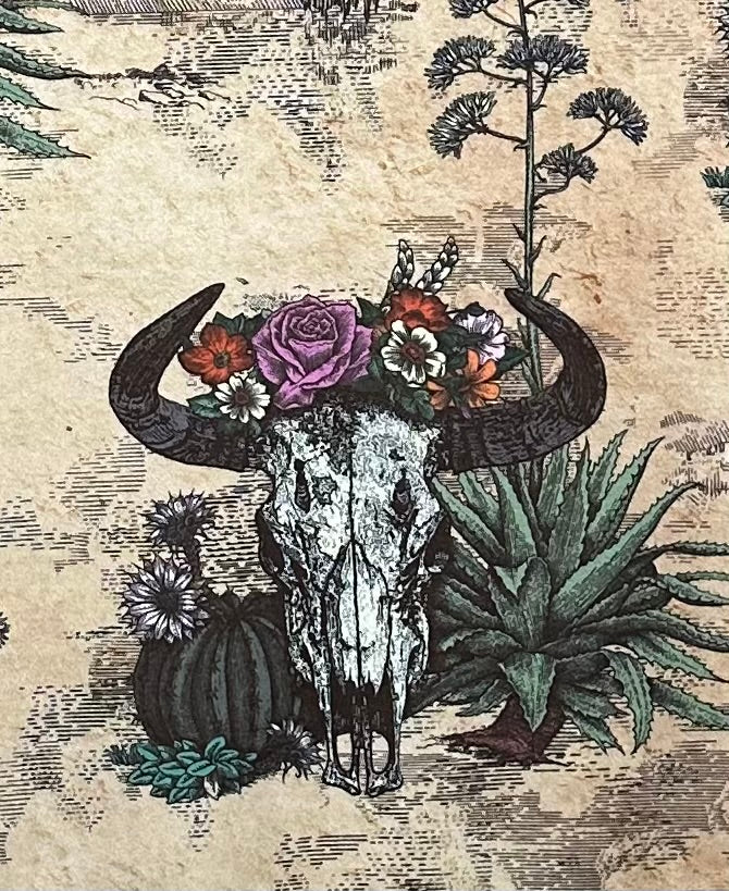 Premium Western Americana Skull Design Silver Fox Luxe Large 55x79 Inches Soft Minky Blanket - Perfect for Home Decor, Bedroom Throw, and Cozy Gift Idea
